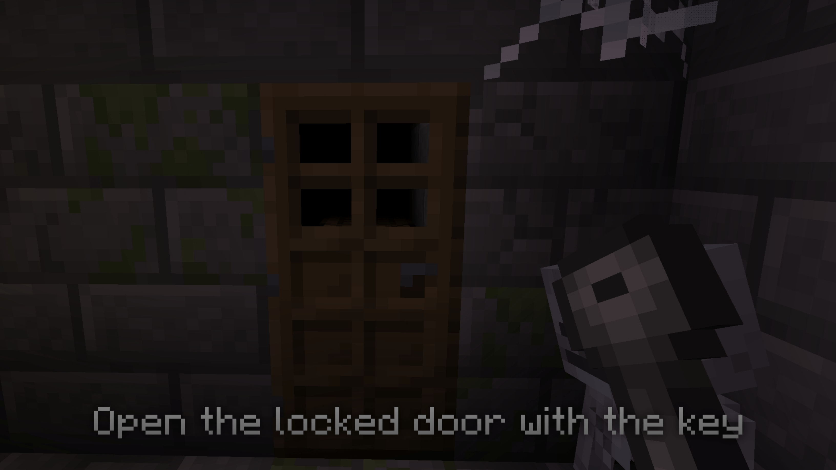 Open the locked door with the key