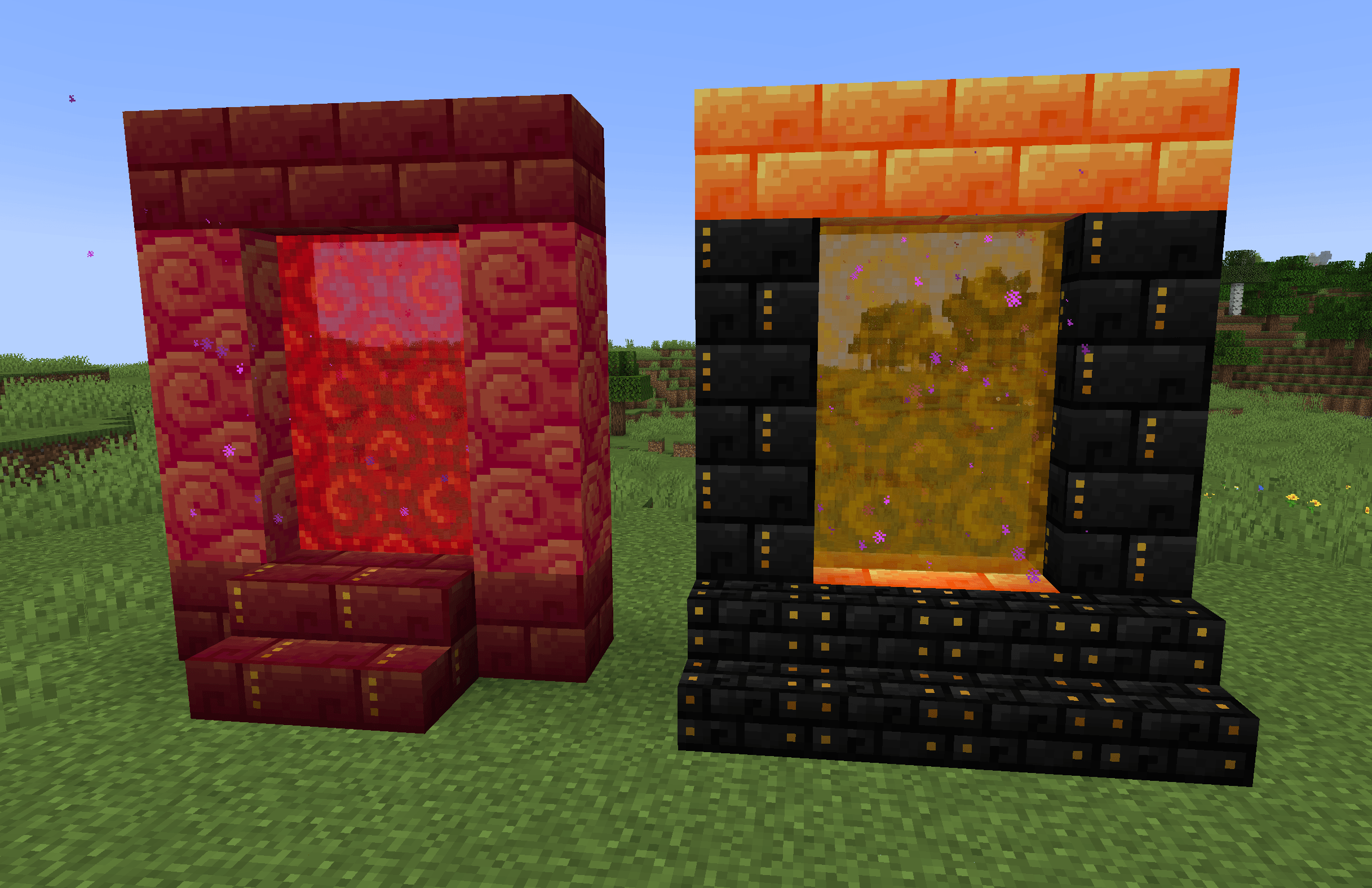 Thumbnail Portals can be made with any type of sourcestone