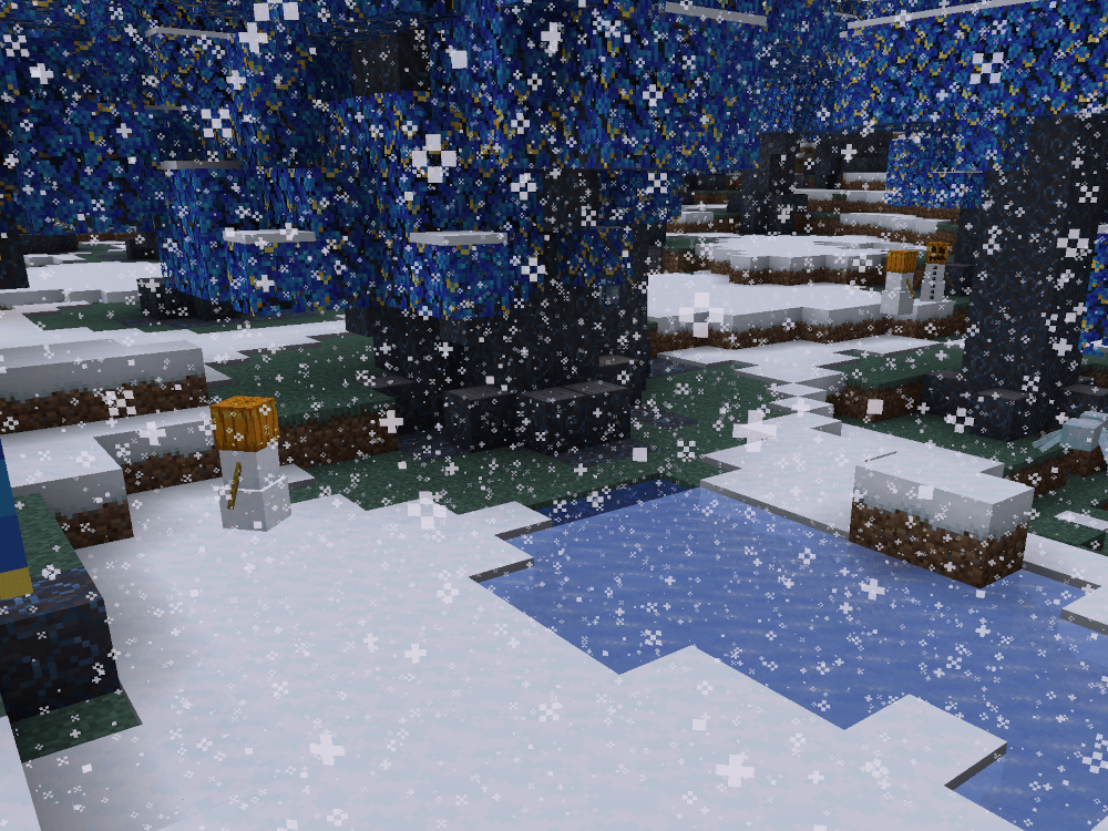 Thumbnail Snow Golems here are friends with monsters and hostile towards you.
