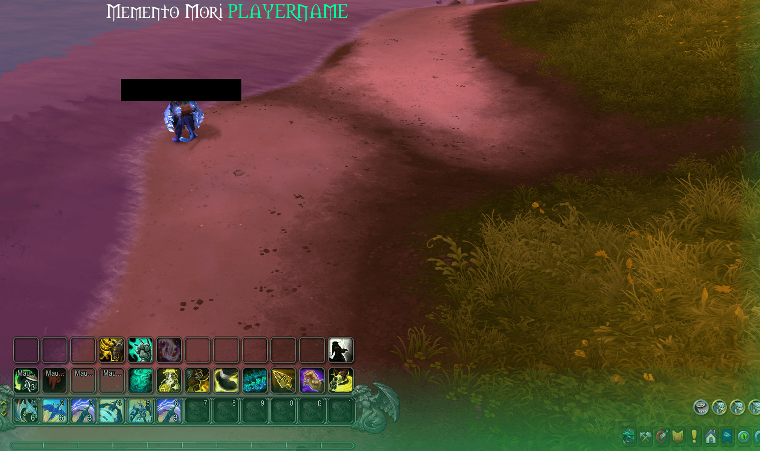 on-screen notification and Class-Colored Screen Flashes the second a group member falls