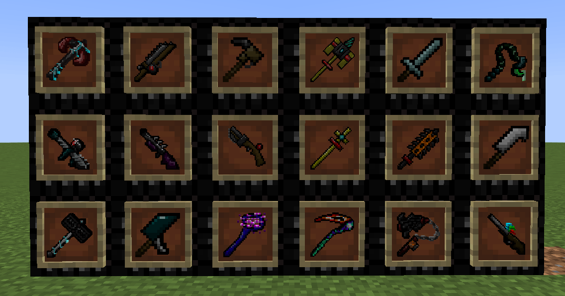 Tons of unique weapons and items to get! this isn't even them all.