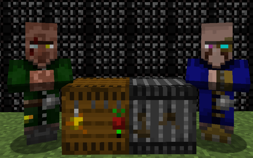 Even adds new villager job blocks with custom trades!