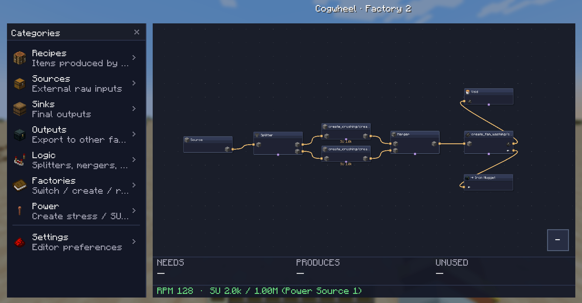 Editor overview