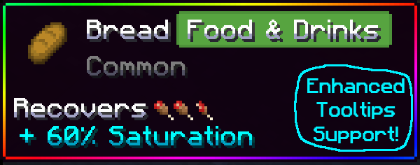 Mix with other creations! Shown: Enhanced Tooltips x Chromatic Frames
