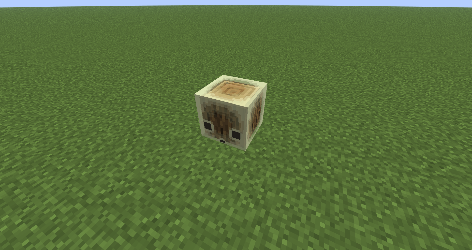 A Sulfur Cube With an Oak Log