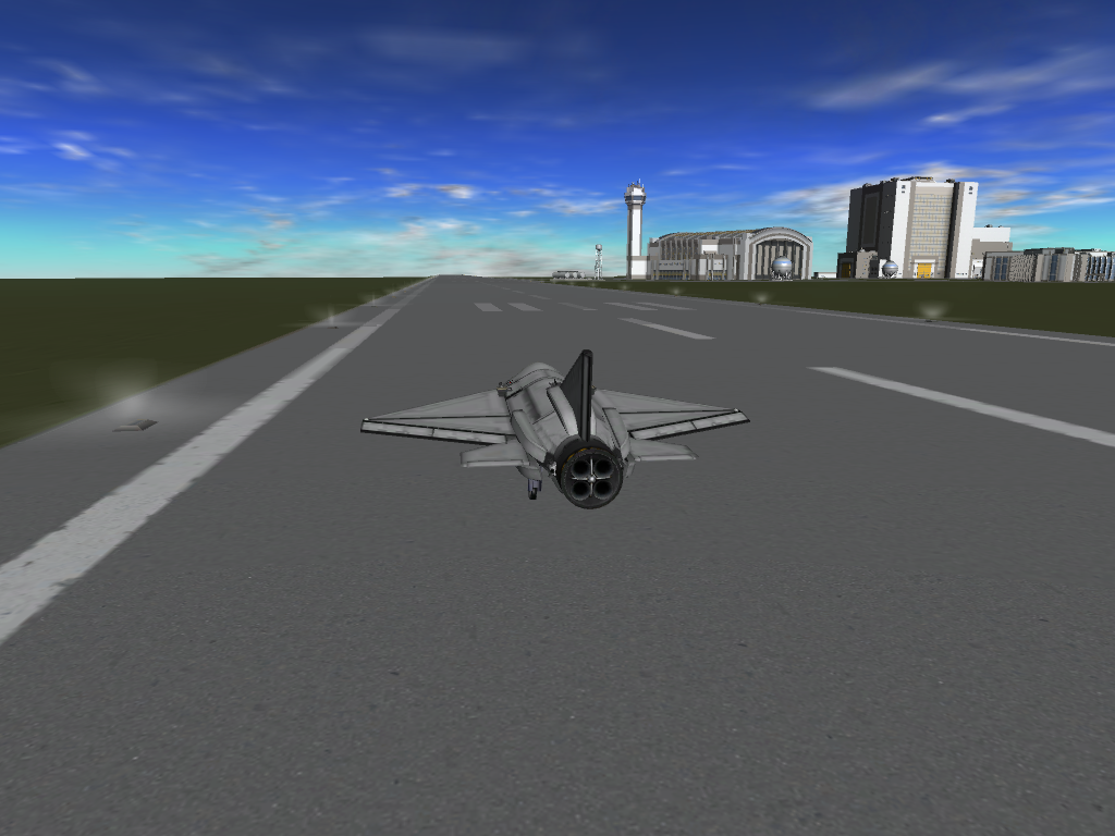 landing at the KSC after the active test