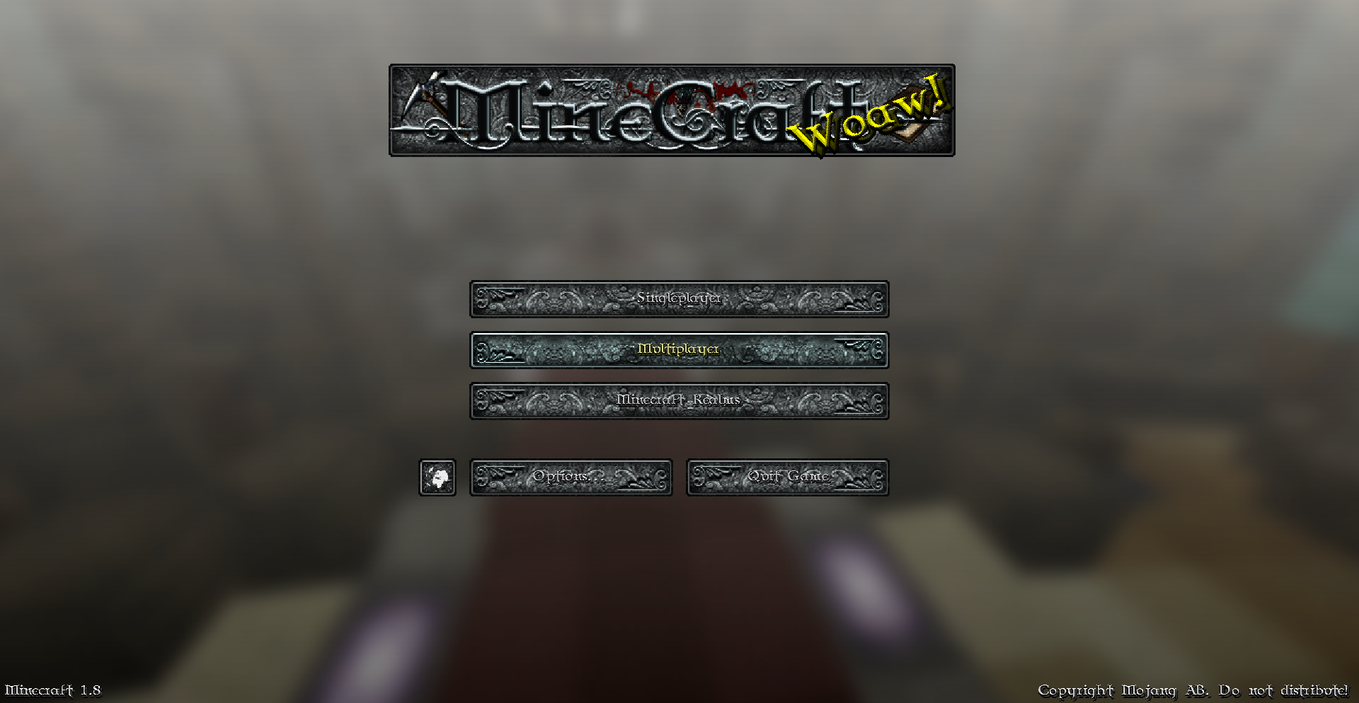 ornate HD silver fonts Menu