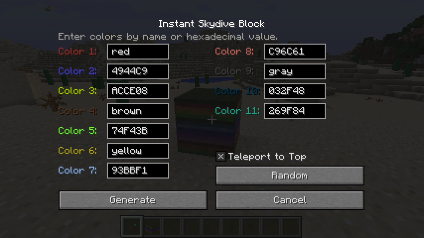 Instant Skydive GUI