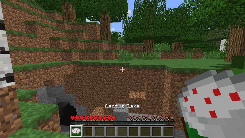 Oh, the prickles! This is bound to leave a bad taste in your mouth. We recommend trying all the foods in this mod at least once to fully know what we mean. We also recommend you have the cactus pie in your inventory when you try this. May help heal you.