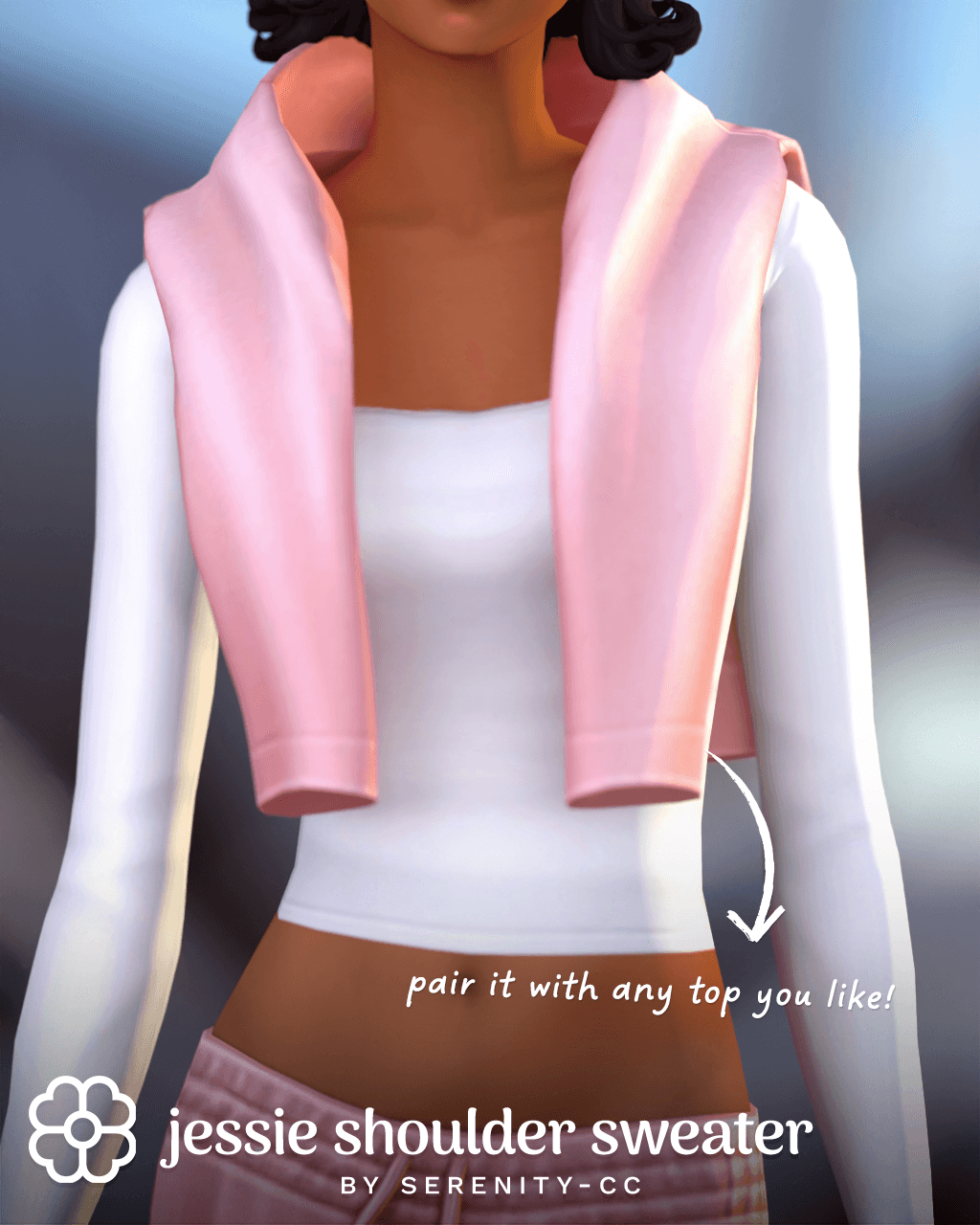 Jessie Shoulder Sweater.