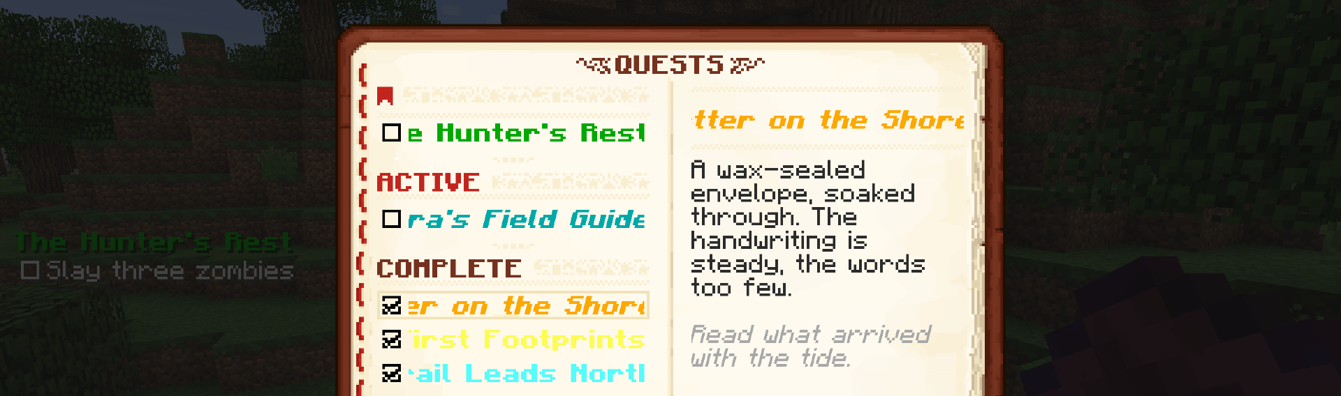 Quest Book & HUD