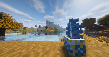 Glazed flower pot with a modded sapling.