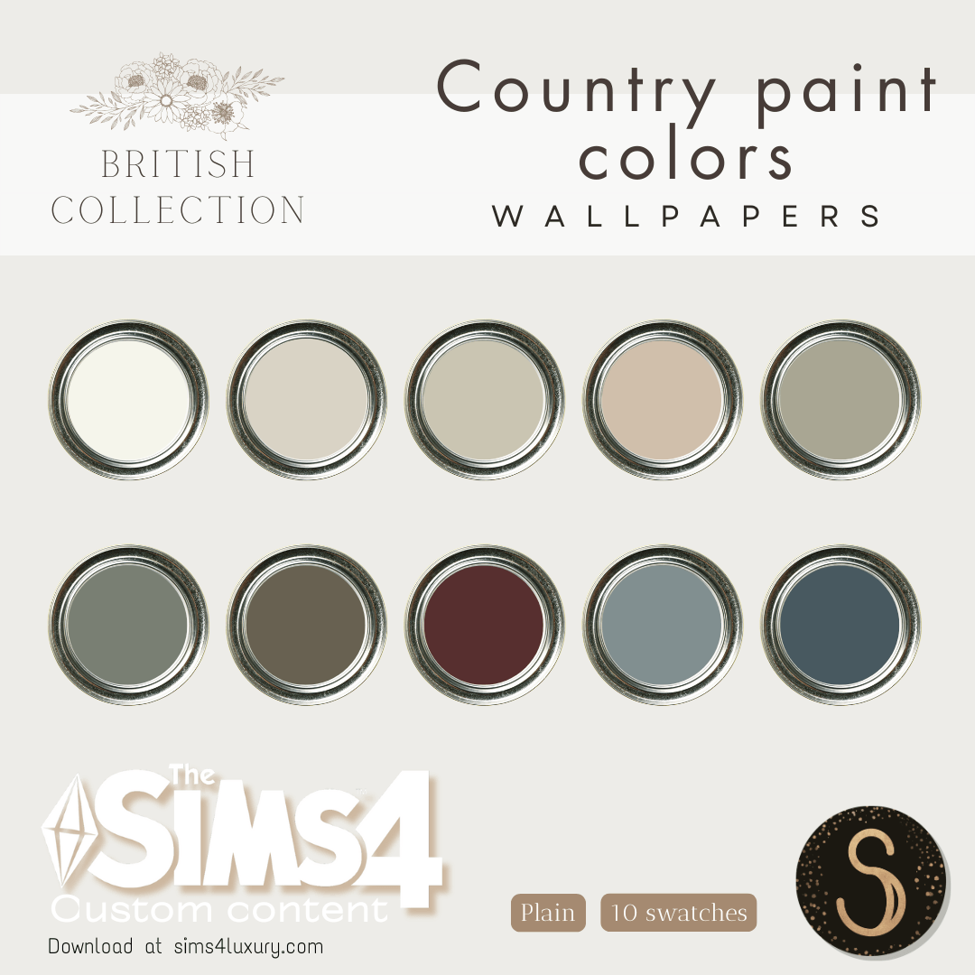 Sims4Luxury - British Collection - Country paint colors
