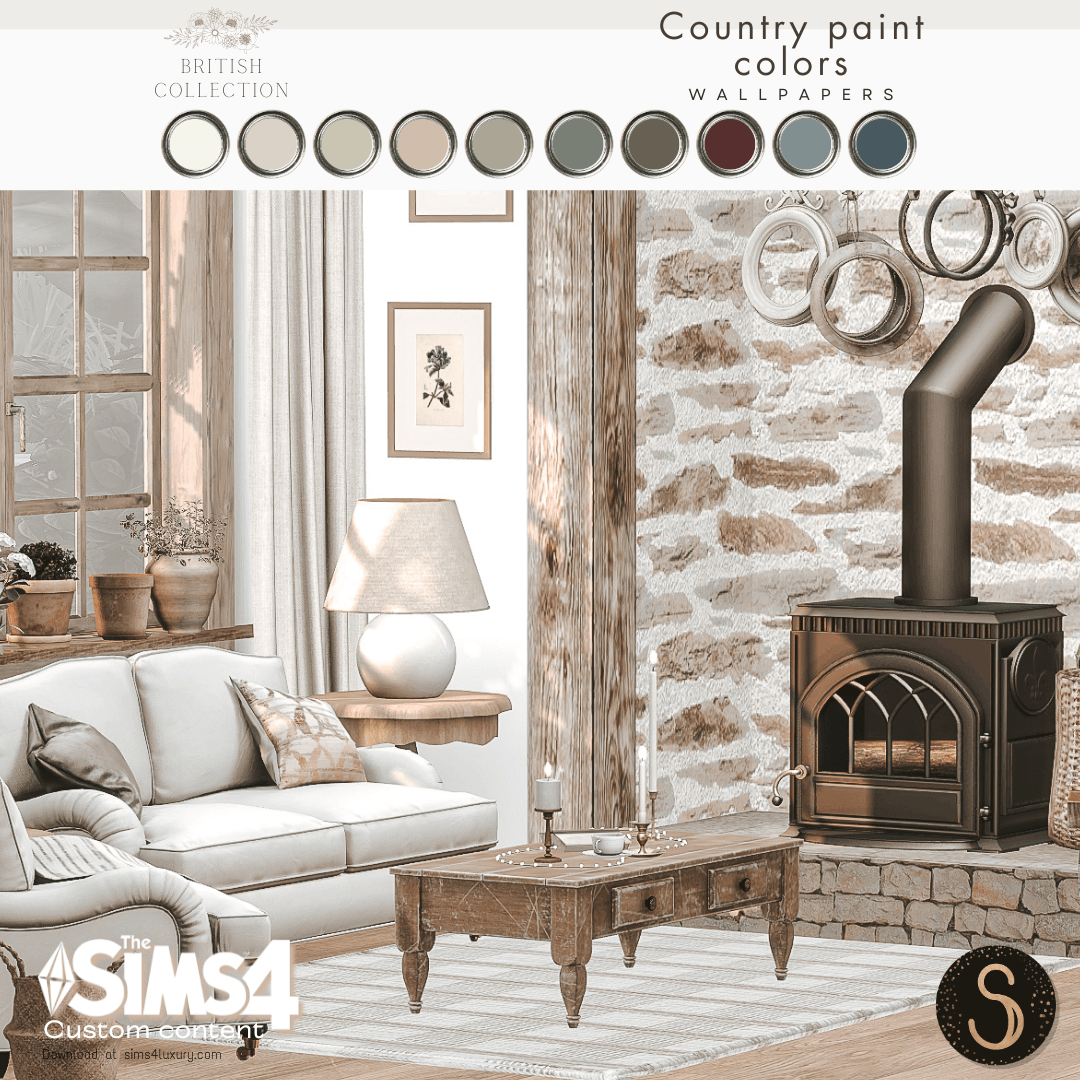 Sims4Luxury - British Collection - Country paint colors