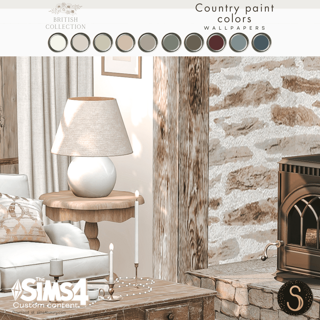 Sims4Luxury - British Collection - Country paint colors