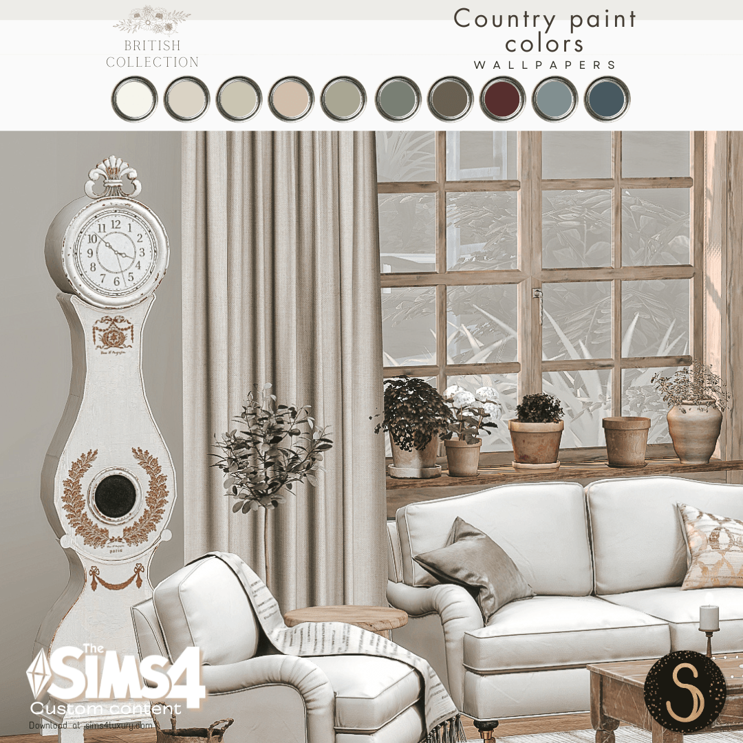 Sims4Luxury - British Collection - Country paint colors