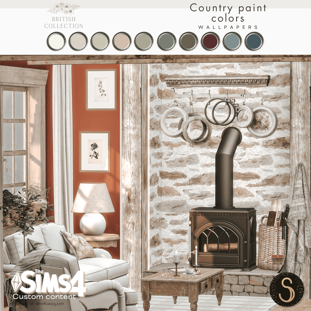Sims4Luxury - British Collection - Country paint colors