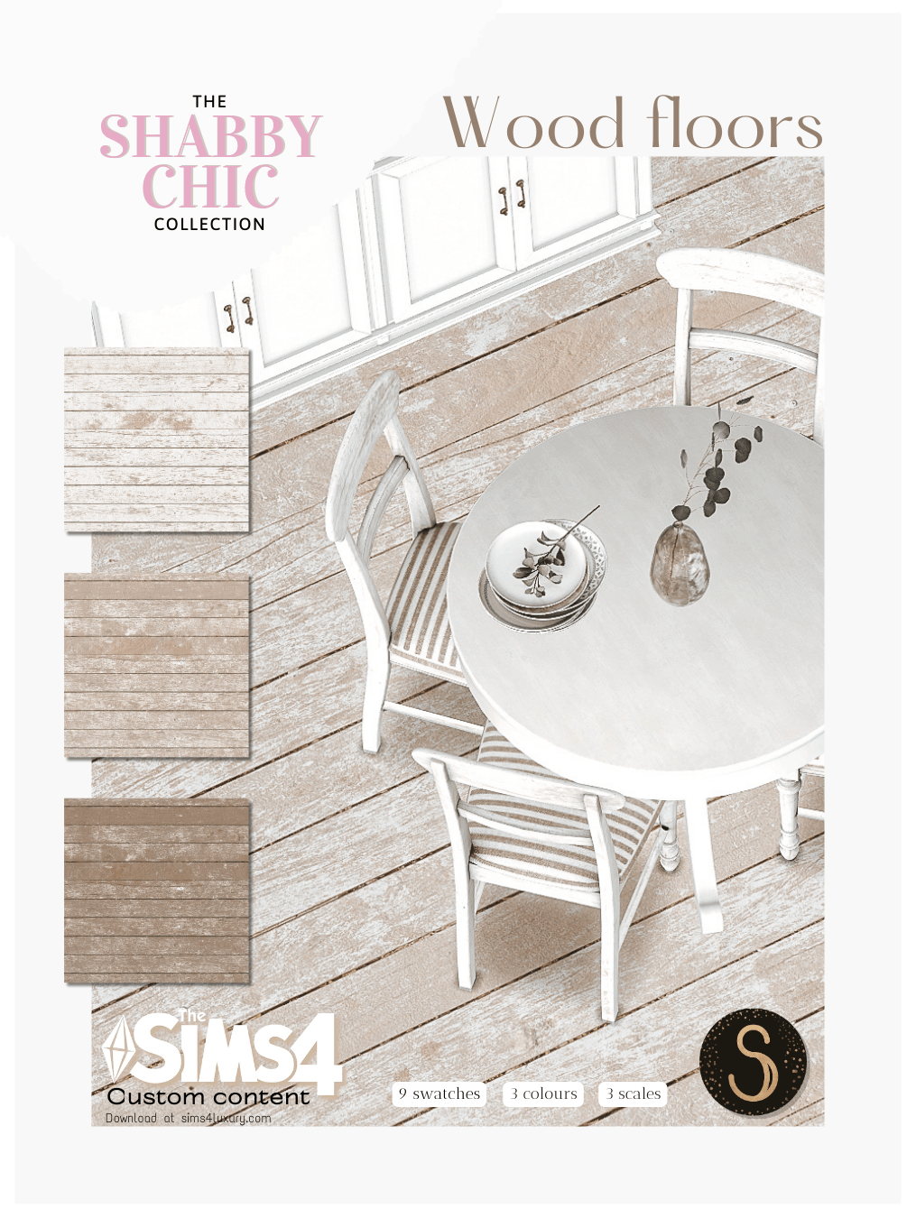 Sims4Luxury - Shabby Chic - Wood Floors
