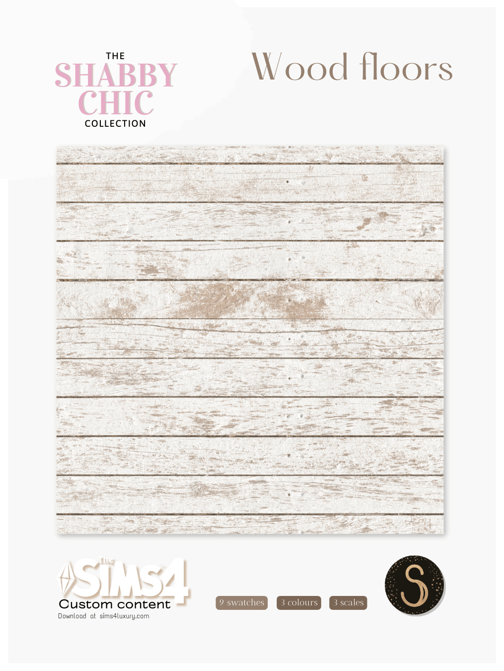 Sims4Luxury - Shabby Chic - Wood Floors