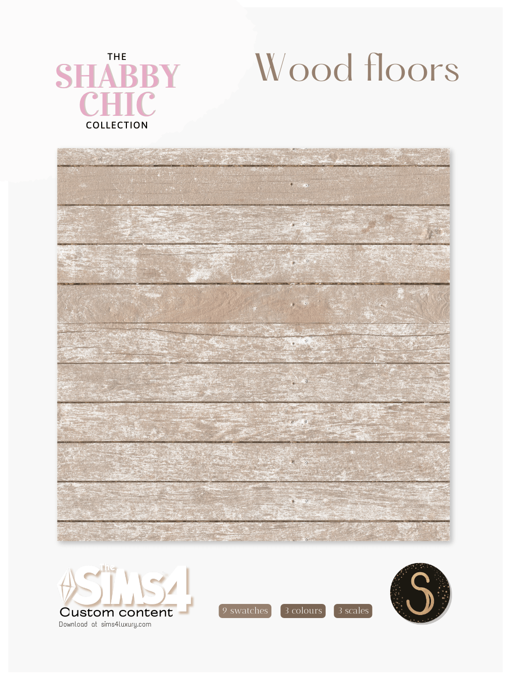 Sims4Luxury - Shabby Chic - Wood Floors