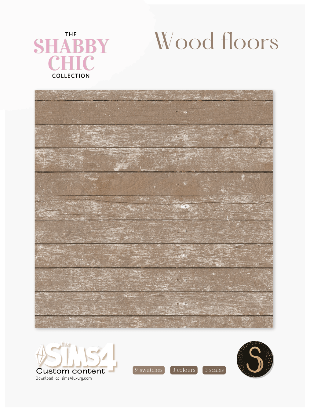 Sims4Luxury - Shabby Chic - Wood Floors