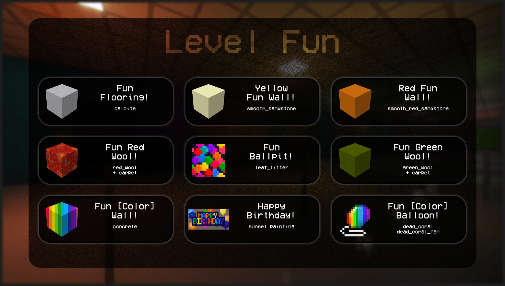 Thumbnail Level Fun Features