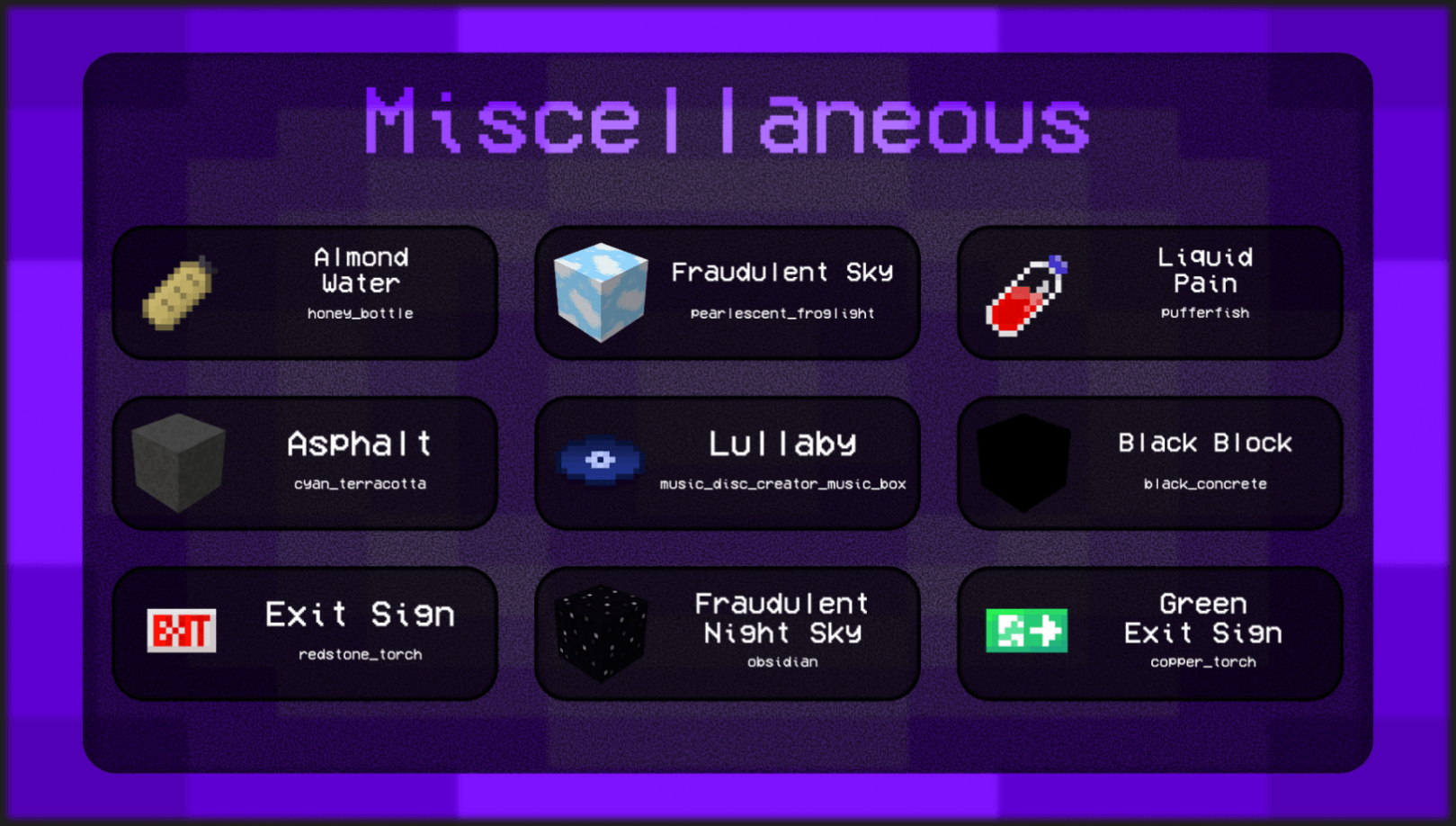Thumbnail Miscellaneous Features