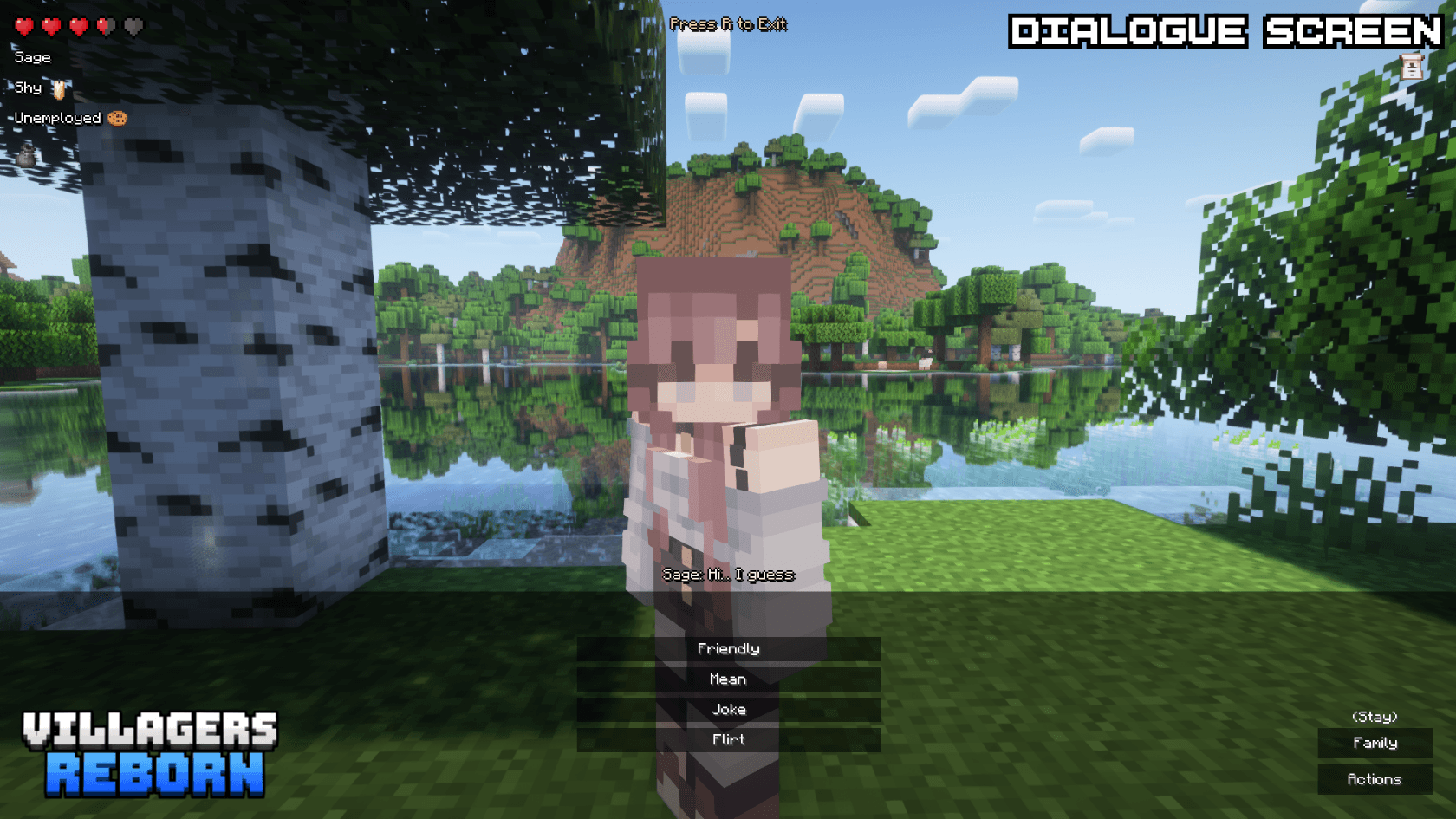 Thumbnail Dialogue Screen