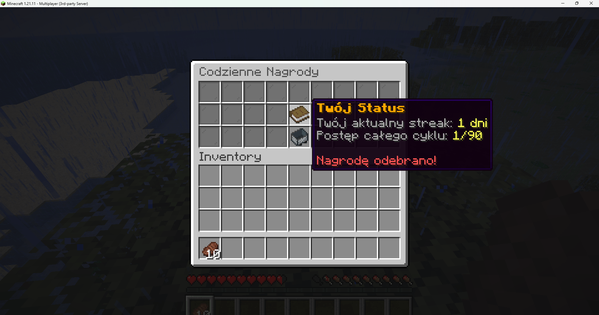 the image shows instructions on how to collect prizes