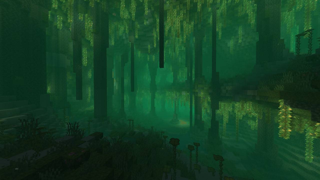 Overwhelming lush caves!