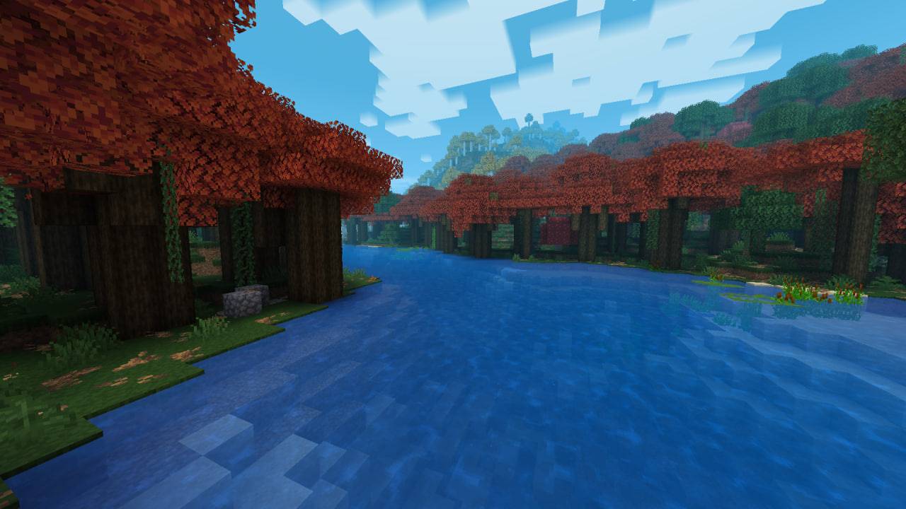Red dark forest