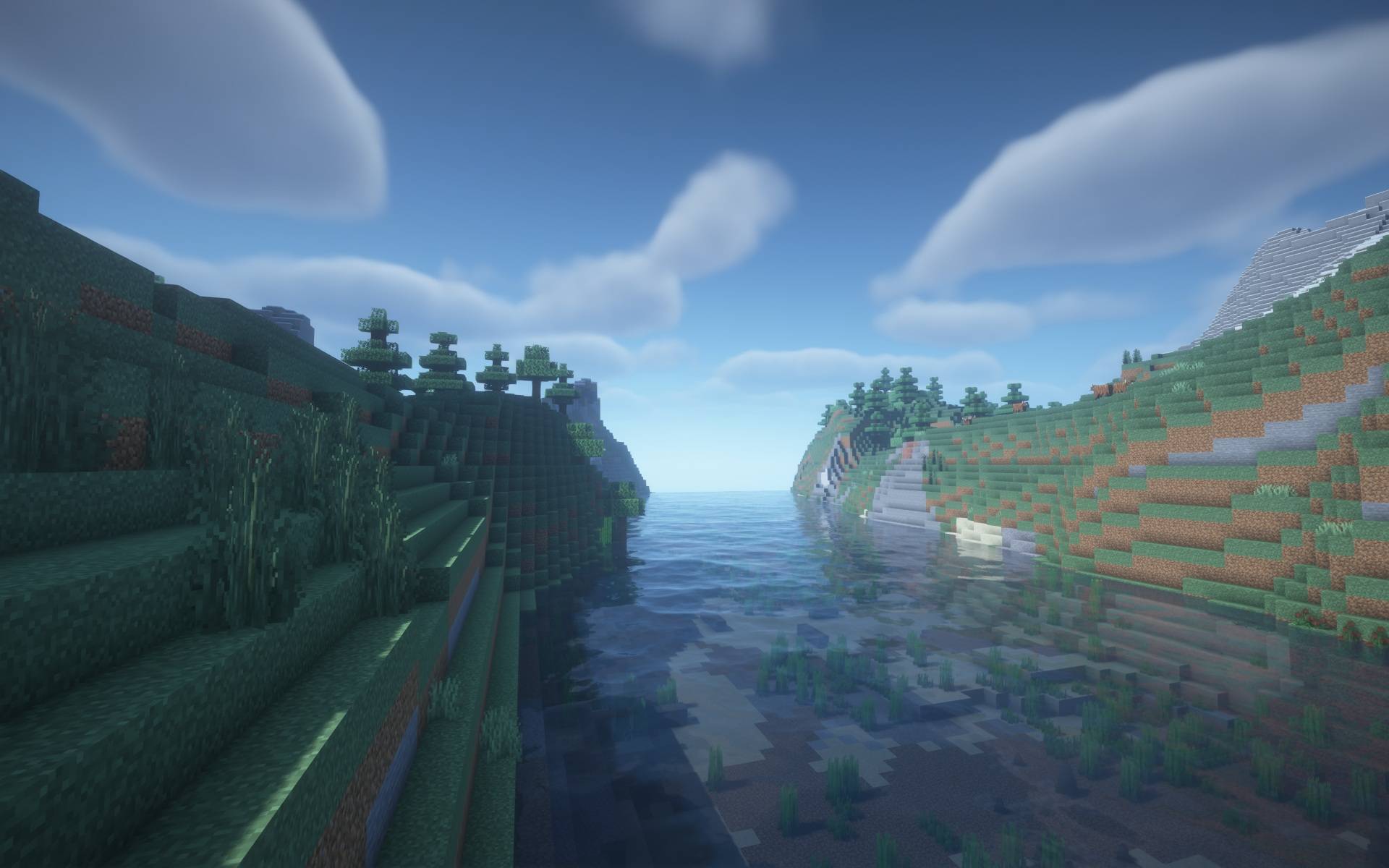 Thumbnail Experiencing stunning realistic rivers in BTC! (taken with BSL Shaders)