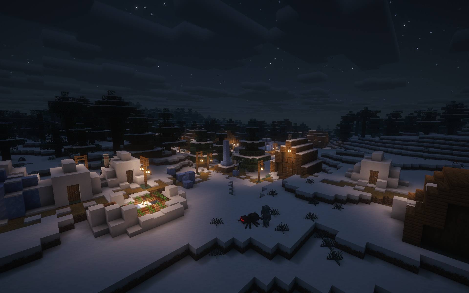 Thumbnail Snowy village on a frigid evening (taken with Complementary Reimagined)