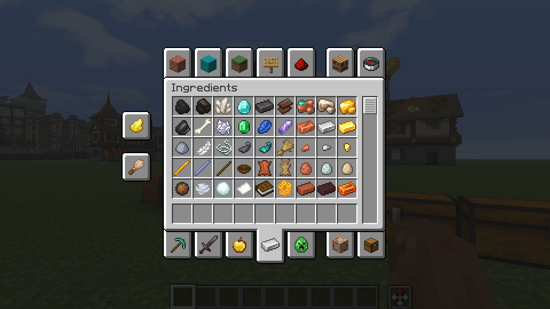 Thumbnail Aligned and matched items based on shapes, colors and origin/theme.
