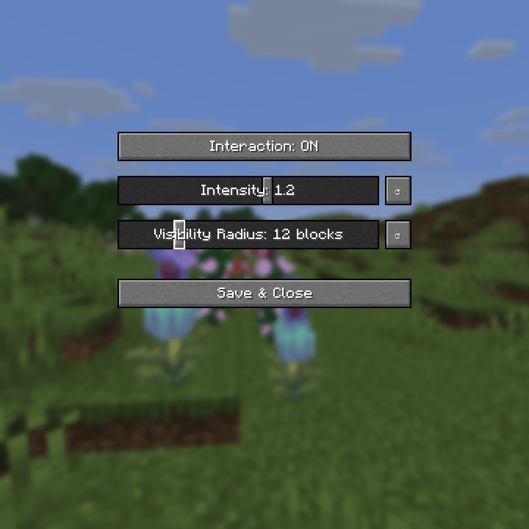 'REQUIRED MOD MENU' (default settings for MC2)