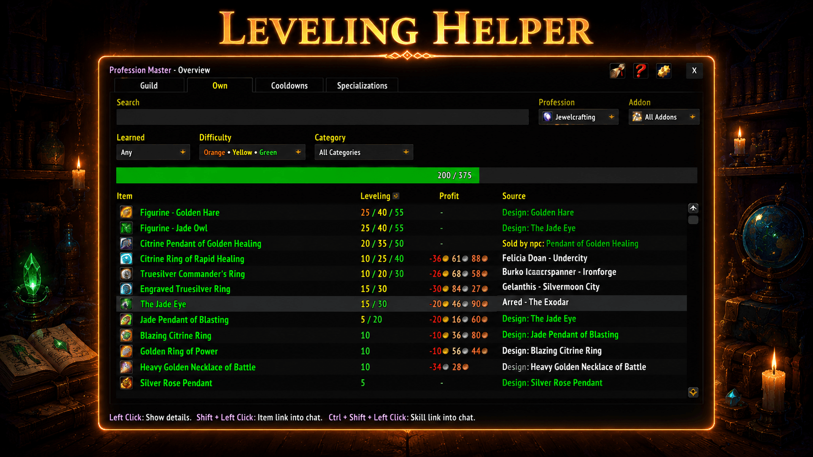 Leveling Helper