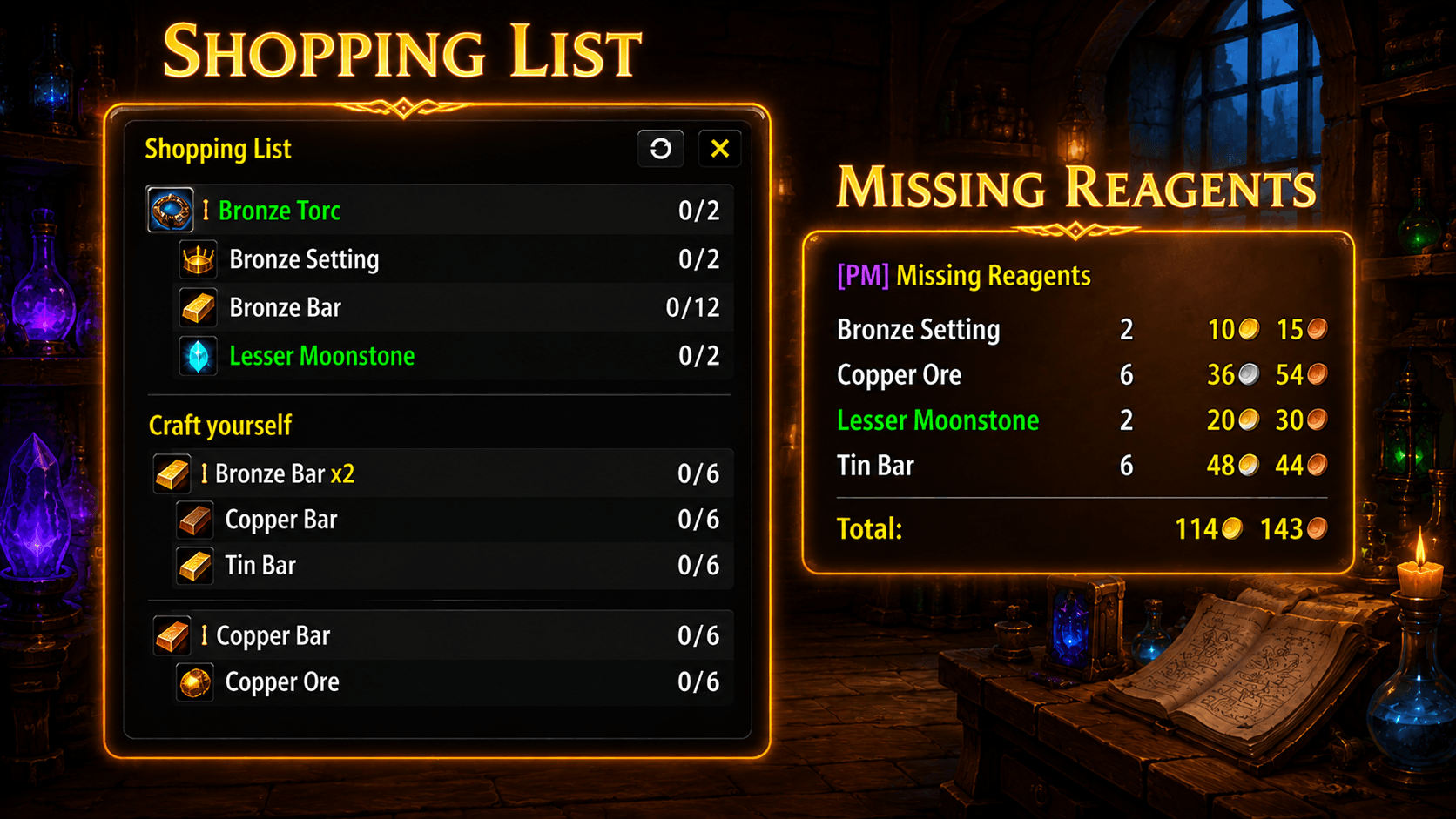 Shopping List
