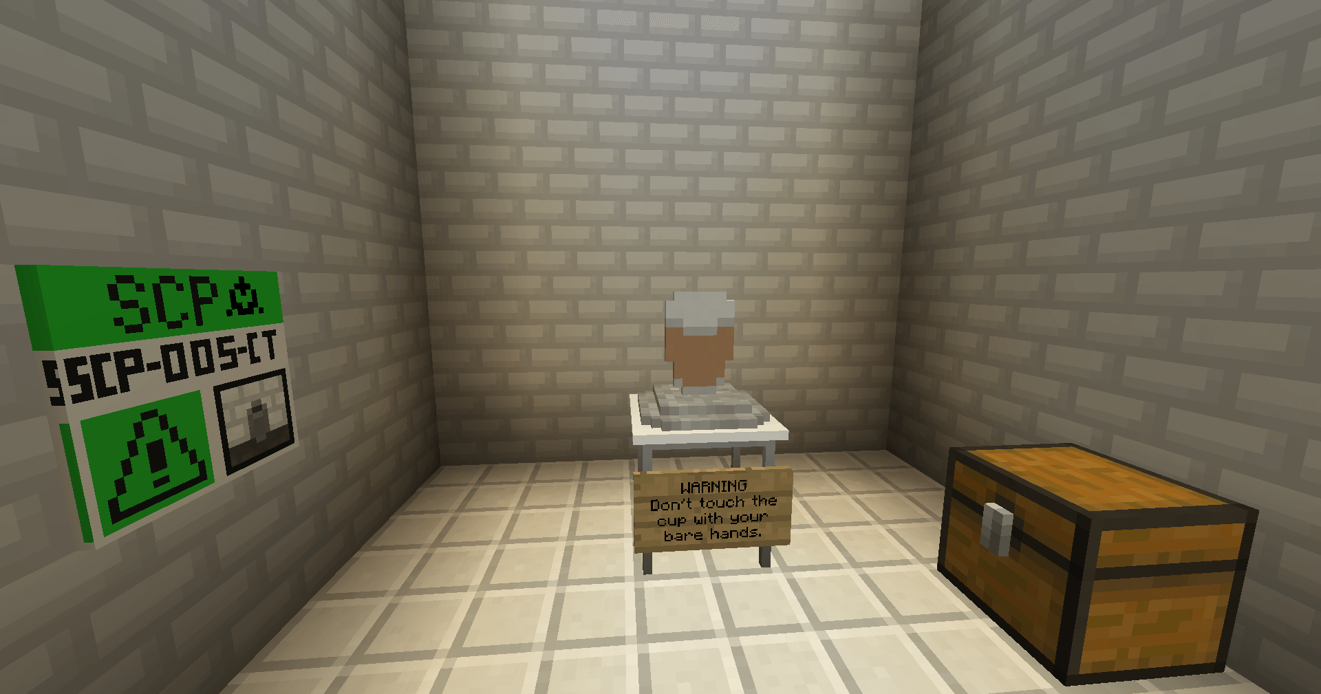 SCP-005-CT in its chamber.