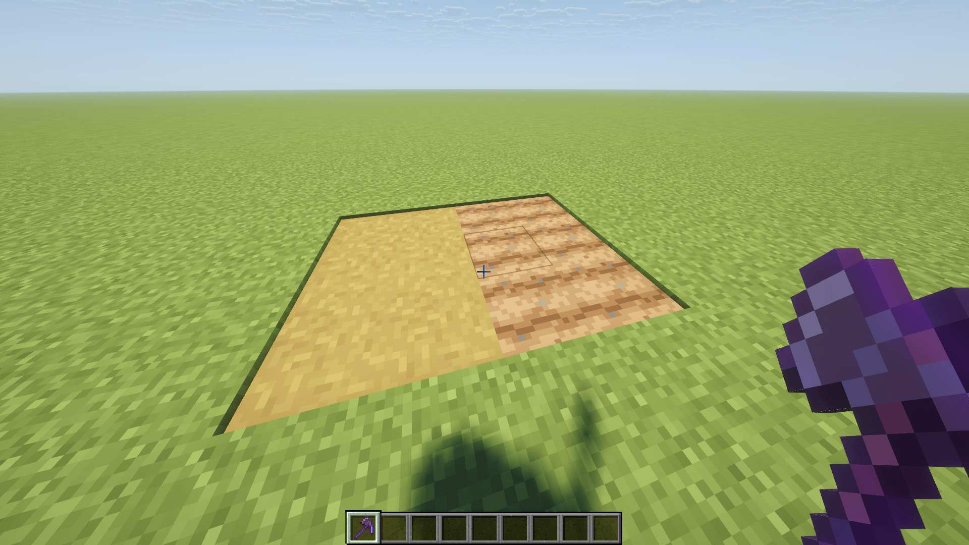 Thumbnail Right-click for paths, sneak and right-click for farmland. / 普通右键铲土径,潜行右键锄耕地。
