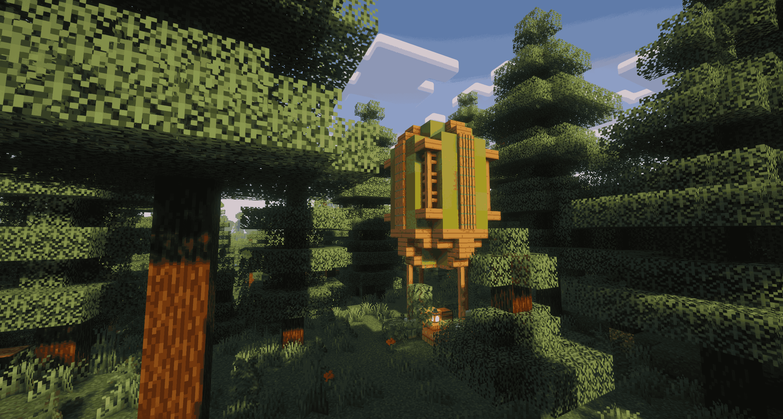 Example of random structures made to make world feel more lively.