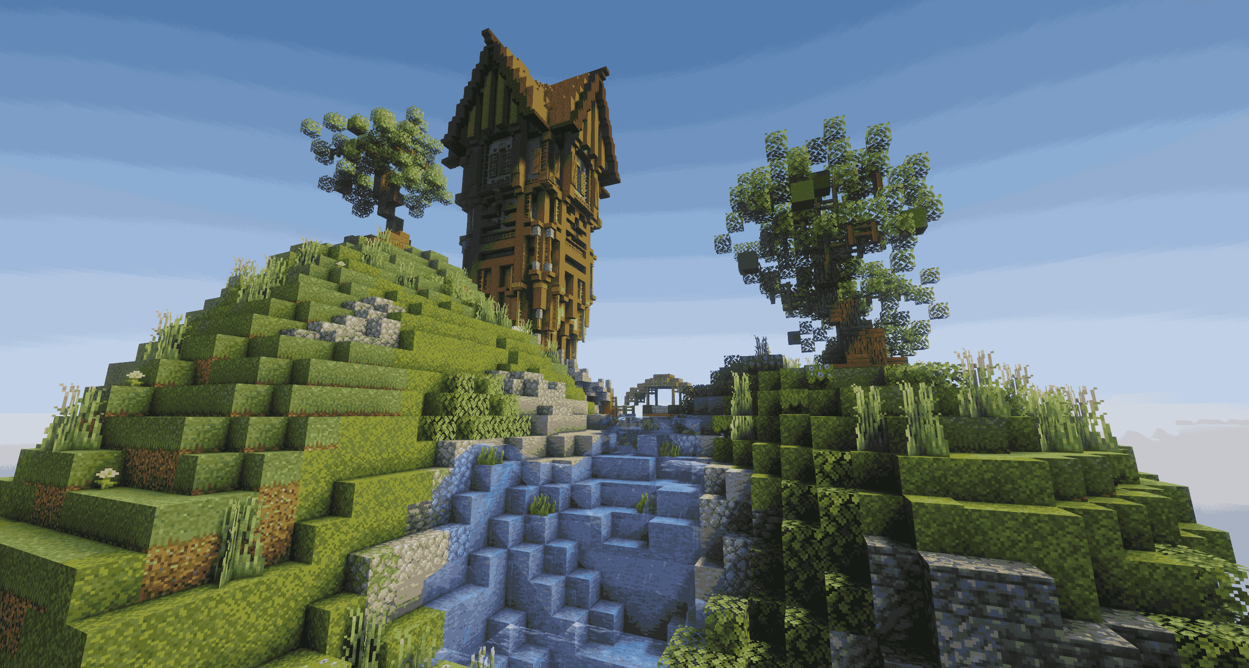 Floating Island variation with shaders on.