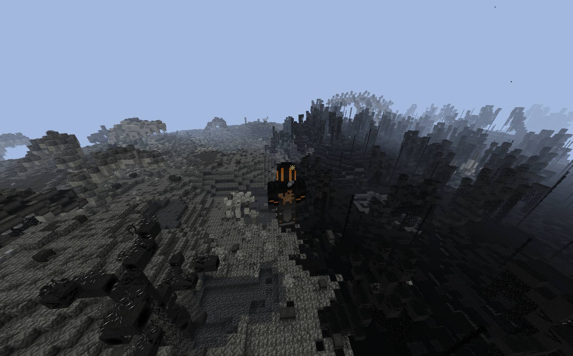 Two biomes clashing together.