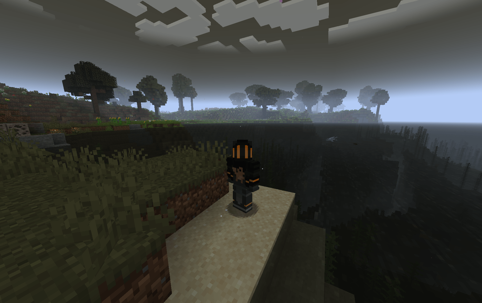 Daytime is foggy and dark even without shaders