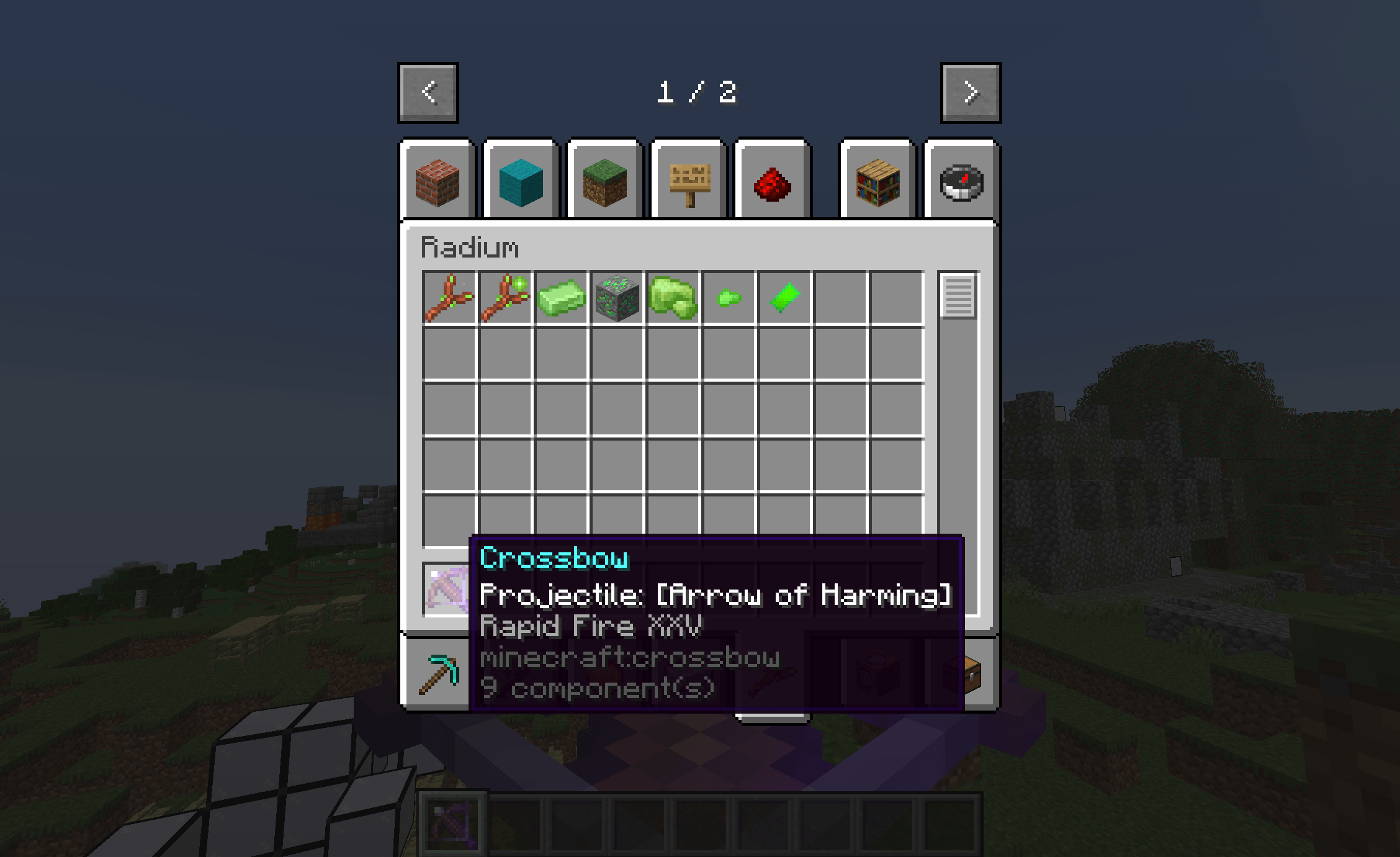 Thumbnail rapid fire max level with background of radium tab