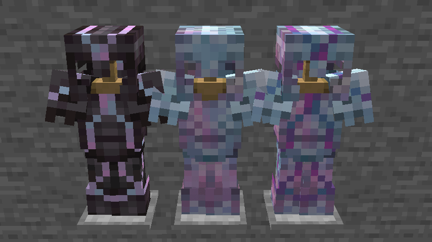 Opal armor, Opal trim, and Opal armor with opal trim