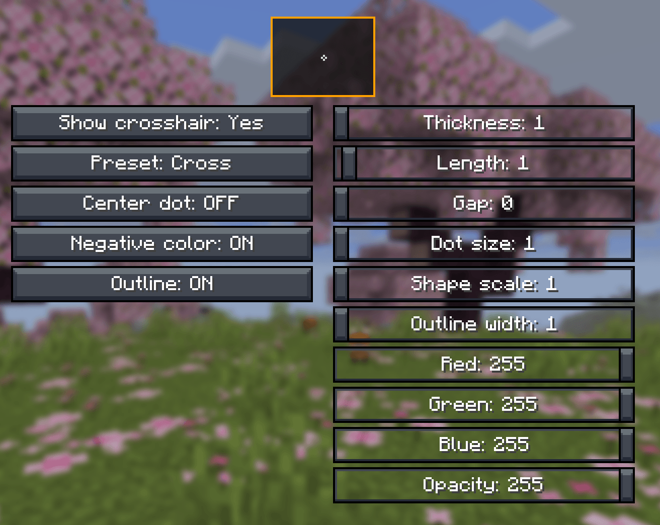 Crosshair editor