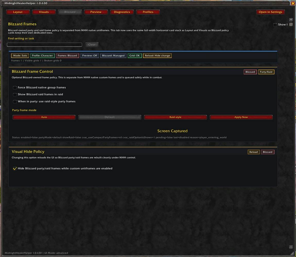 MHH blizzard unitframe party disable settings.jpg