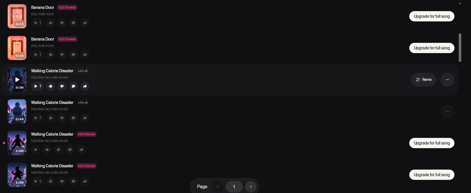 Proof i made these songs again