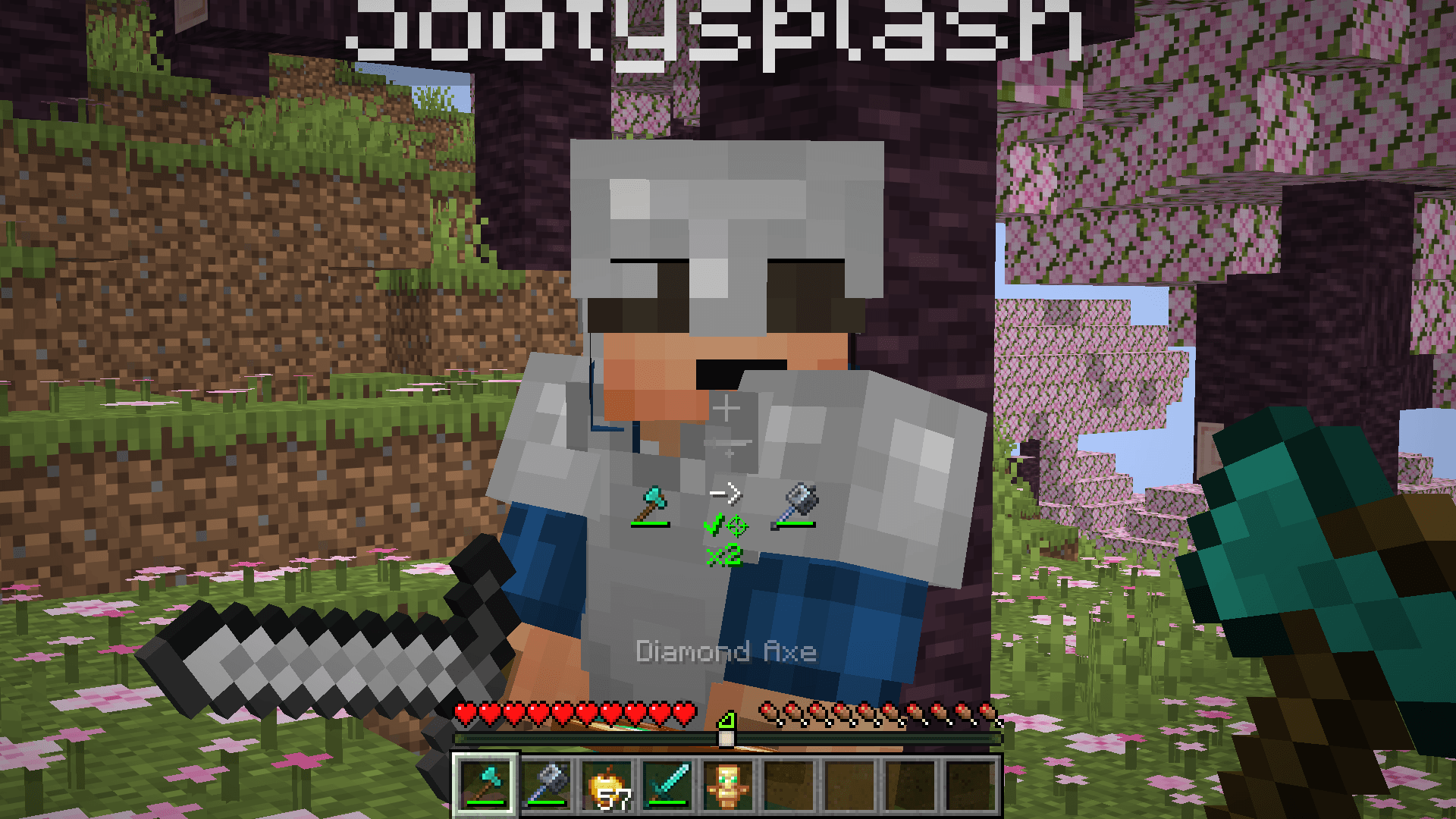 Two successful swaps from a diamond axe to a mace, in a row!