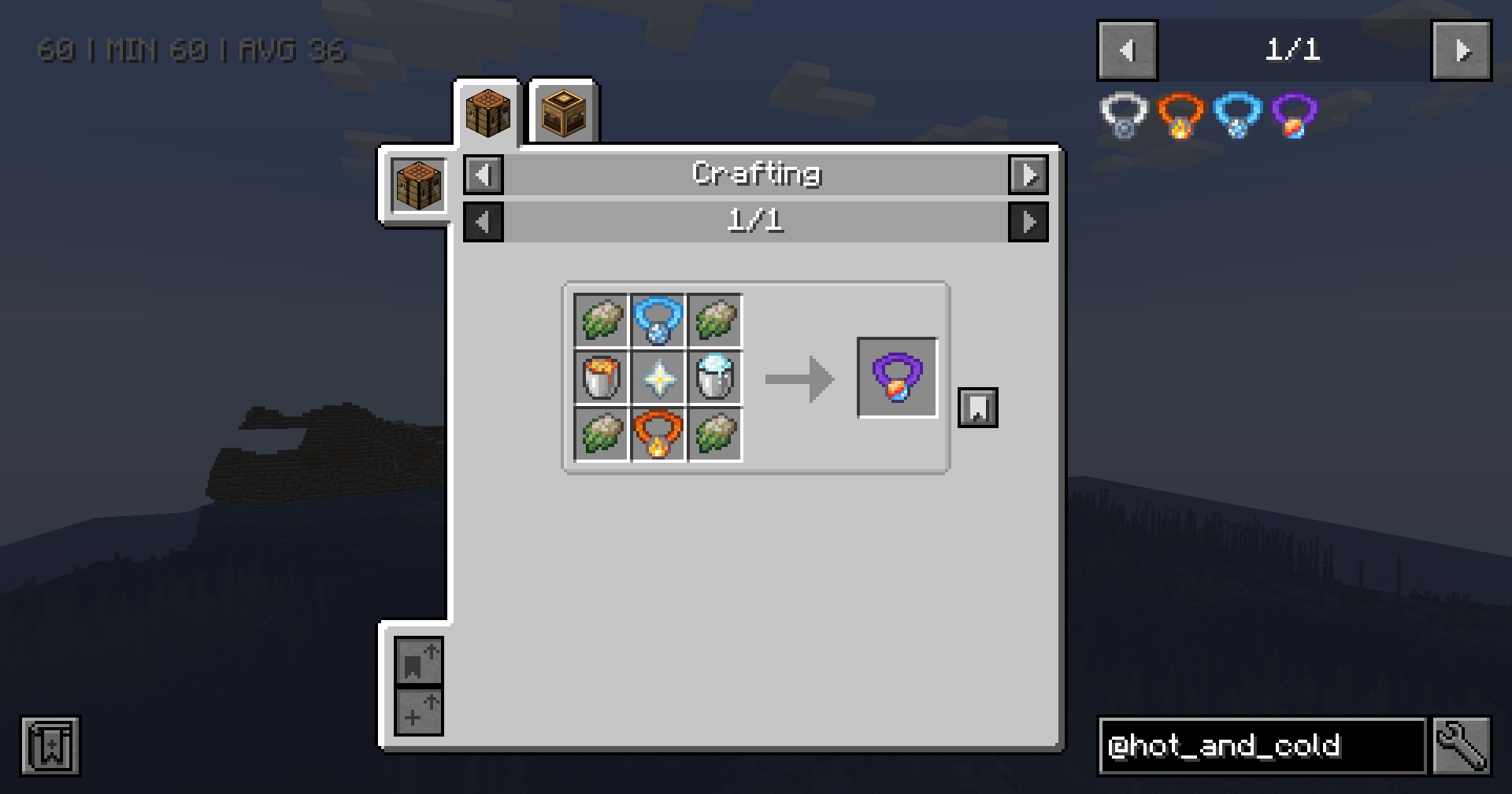Thumbnail Temperature Resistance Medallion Recipe (with Cold Sweat)